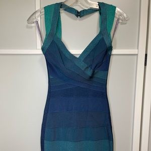 Herve Leger Amee Ombre Dress